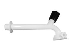 TORNEIRA PVC COZINHA COM CHUVEIRO BRANCO 17CM DHON