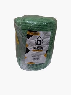 CORDA TRANÇADA POLIÉSTER 04MM VERDE ROLO COM 440 METROS FORCE