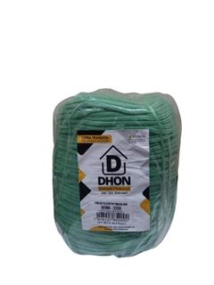 CORDA TRANÇADA POLIÉSTER 06MM VERDE ROLO COM 300 METROS FORCE