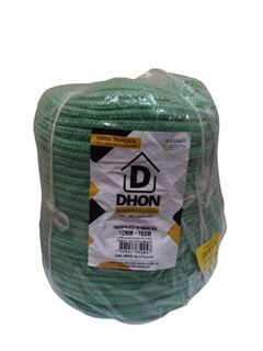CORDA TRANÇADA POLIÉSTER 10MM VERDE ROLO COM 165 METROS FORCE