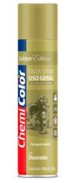 TINTA SPRAY USO GERAL DOURADO 400ML CHEMICOLOR