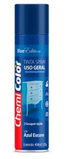TINTA SPRAY USO GERAL AZUL ESCURO 400ML CHEMICOLOR