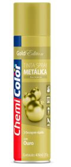 TINTA SPRAY METÁLICA OURO 400ML CHEMICOLOR