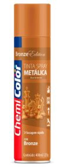 TINTA SPRAY METÁLICA BRONZE 400ML CHEMICOLOR