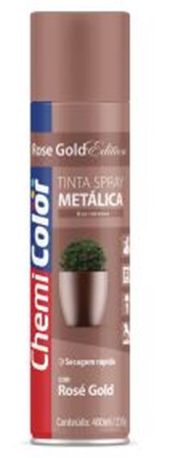 TINTA SPRAY METÁLICA ROSÉ GOLD 400ML CHEMICOLOR