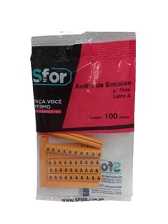 ANILHA DE ENCAIXE PARA FIOS A COM 100 UNIDADES SFOR