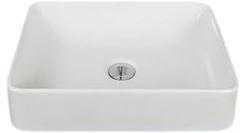 CUBA SOBREBOR QUADRADA BARCELONA 43,5X31CM BRANCA BELLA PIA