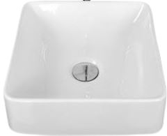 CUBA SOBREBOR QUADRADA BARCELONA 31X31CM BRANCA BELLA PIA