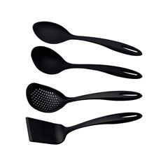 JOGO DE UTENSILIOS 4 PEÇAS ABILITY PRETO NYLON TRAMONTINA