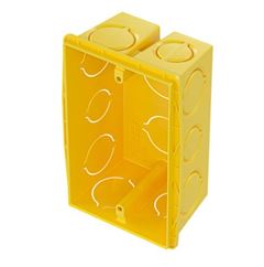 CAIXA DE LUZ EMPILHAVEL 4X2 AMARELA FORTLEV