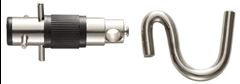 ARMADOR PARA REDE BATOM CROMADO COM 1 PAR  METALVI
