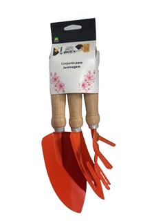KIT FERRAMENTAS JARDIM 3PEÇAS DHON 