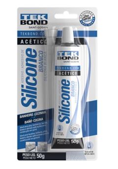 SILICONE ACETICO 50G BRANCO TEKBOND