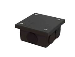 CAIXA DE PASSAGEM EMBUTIR 150X150 PVC PRETA TAF