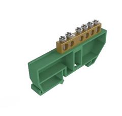 KIT BARRAMENTO TERRA 06 FUROS COM SUPORTE VERDE SOPRANO