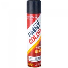 TINTA SPRAY PAINTCOLOR ALTA TEMPERATURA 400ML PRETO FOSCO