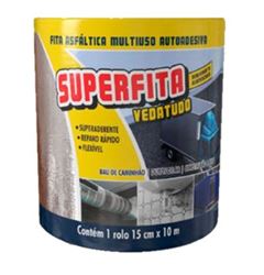 FITA ASFALTICA 15CMX10MT ALUMINIO SUPERFITA