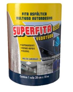 FITA ASFALTICA 20CMX10MT ALUMINIO SUPERFITA