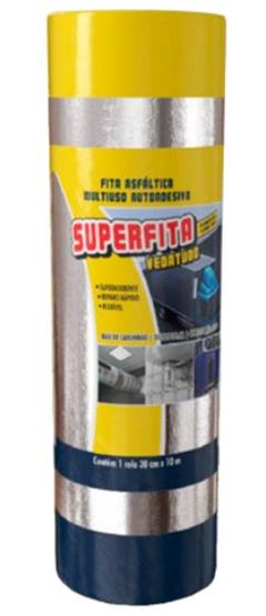 FITA ASFALTICA 45CMX10MT ALUMINIO SUPERFITA