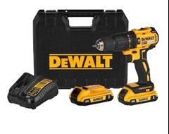 KIT PARAFUSADEIRA/FURADEIRA 1/2'' 13MM COM BATERIA DEWALT