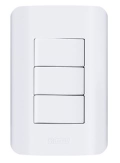 ROMAZI CANOA 3 INTERRUPTORES SIMPLES 10A 2614