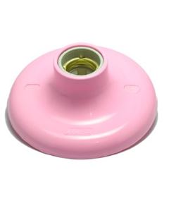 PLAFON SOQUETE PORCELANA ROSA 100W ROMAZI