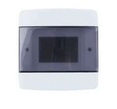 QUADRO DISTRIBUIÇÃO EMBUTIR SEM BARRAMENTO 03/04 DISJUNTORES BRANCO/FUME ROMAZI