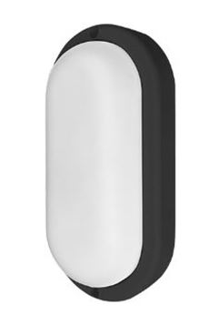 LUMINARIA TARTARUGA LED SEM GRADE PRETA 12W 6500K PHARE TASCHIBRA