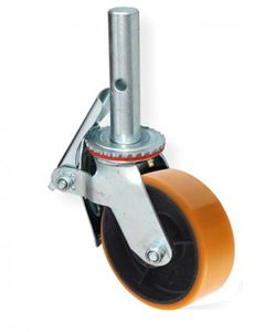 RODIZIO GIRATORIO PARA ANDAIME COM FREIO 140MM AJAX