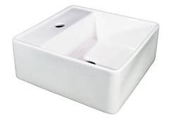 CUBA DE APOIO QUADRADA LUZARTE 40X44CM BRANCO