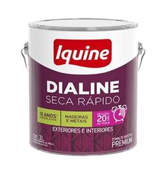 ESMALTE DIALINE SECAGEM RAPIDA 3LT BRANCO NEVE ACETINADO