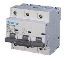 DISJUNTOR TRIPOLAR C 100A DIN ELETROMAR