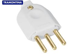 PINO MACHO 2P+T 10A BRANCO TRAMONTINA