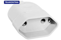 PINO FEMEA 2P 10A CINZA TRAMONTINA