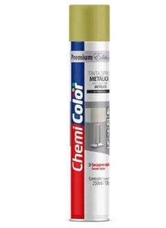 TINTA SPRAY METÁLICA OURO 250ML CHEMICOLOR