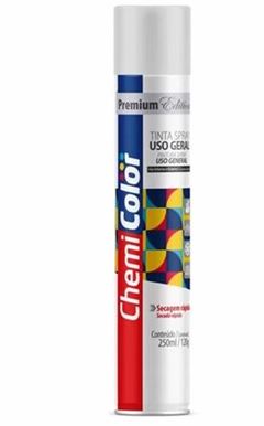 TINTA SPRAY USO GERAL BRANCO FOSCO 250ML CHEMICOLOR