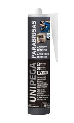 COLA PARABRISA 280G PRETO UNIPEGA
