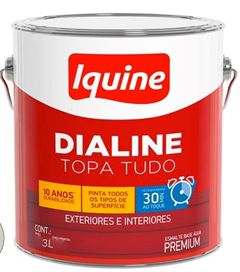 ESMALTE DIALINE SECAGEM RAPIDA BASE AGUA 3,0LT CINZA MÉDIO