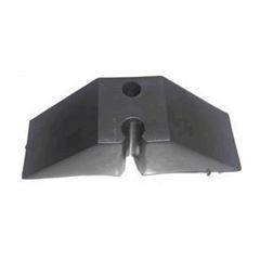 CALÇO TRAPEZOIDE MÉDIO 2 FUROS PRETO PVC NOVA FIXAÇÕES