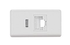 TRAMONTINA LIZ MODULO TOMADA RJ45 CAT6 57115056 BRANCO