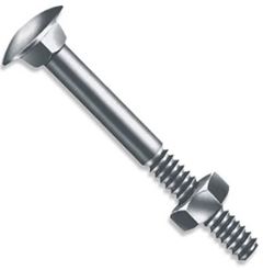 PARAFUSO FRANCÊS COM PORCA SEXTAVADA 5/16X1  C/100 JOMARCA
