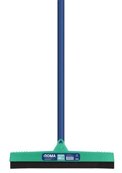 RODO PLASTICO COM EVA DUPLO 40CM COM CABO ROMA