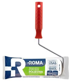 ROLO DE ESPUMA POLIESTER 05CM CINZA COM CABO ROMA