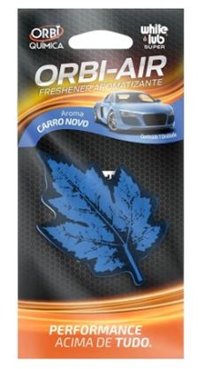 AROMATIZANTE FOLHINHA COR AZUL CARRO NOVO ORBI-AIR