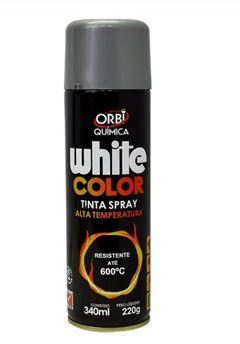 TINTA SPRAY ALTA TEMPERATURA ALUMINIO 340ML ORBI