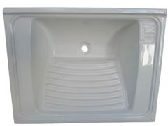 TANQUE MARMOFIBRA SIMPLES 60X45 BRANCO PLASNETAL