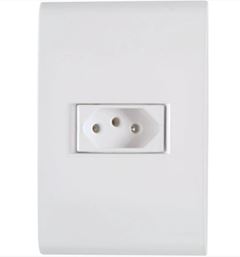 TRAMONTINA LIZ 1 INTERRUPTOR SIMPLES+ TOMADA 2P+T 20A