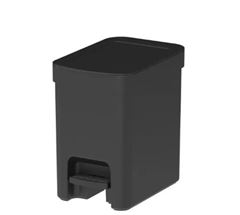 LIXEIRA TRIUM 6L COM PEDAL PRETO O.U