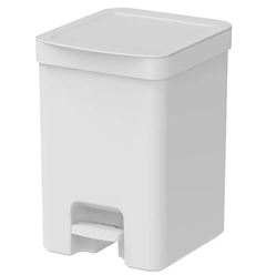 LIXEIRA TRIUM 12L COM PEDAL BRANCO O.U