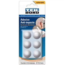 ADESIVO ANTI IMPACTO GOTA COM 6 UNIDADES 19,1MM TEKBOND